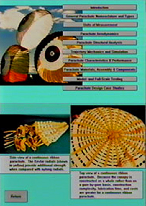 Pages from a hypertext parachute design guide